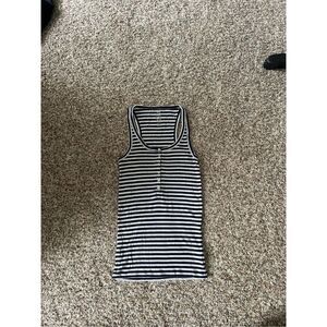 Aerie Striped Blue & White Tank Top Size S Nautical